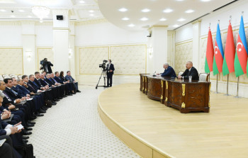 İlham Əliyevlə Lukaşenko bəyanat VERDİLƏR